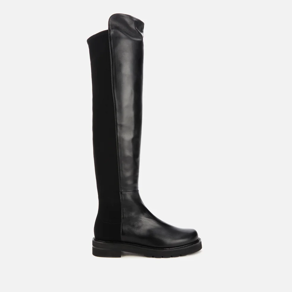 Stuart Weitzman Women's 5050 Lift Leather Over The Knee Boots - Black Image 1