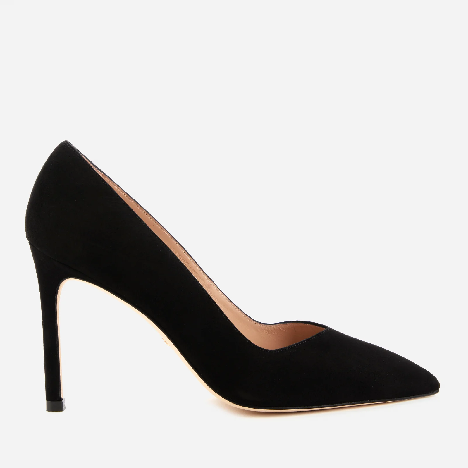 Stuart Weitzman Women's Anny Suede Court Shoes - Black Image 1