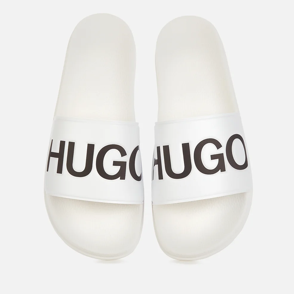 HUGO Men's Match Slide Sandals - Open White Image 1