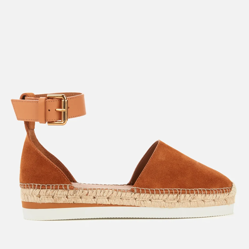 See By Chloé Women's Glyn Leather Espadrilles - Tan Image 1