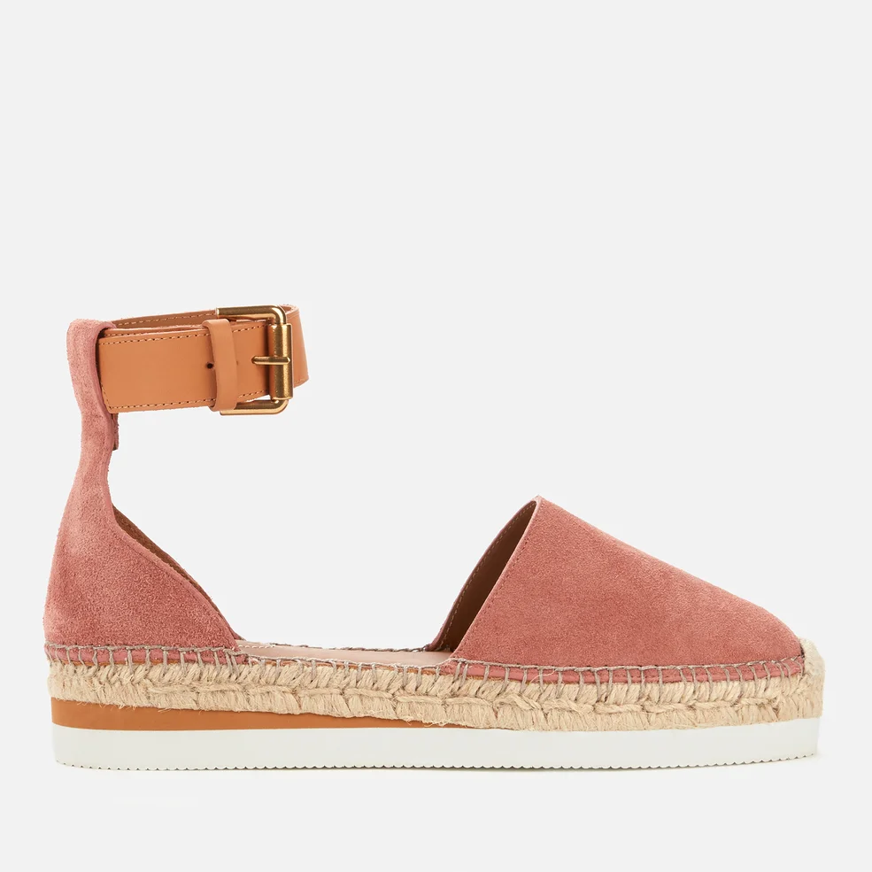 See By Chloé Women's Glyn Leather Espadrilles - Pink Image 1