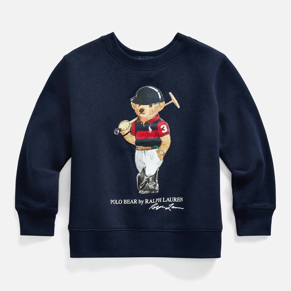 Polo Ralph Lauren Boys' Bear Sweatshirt - Cruise Navy Image 1