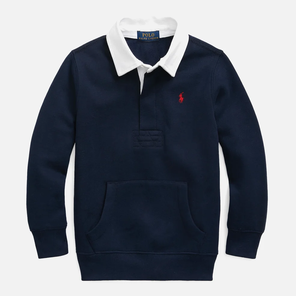 Polo Ralph Lauren Boys' Long Sleeve Rugby Top - Cruise Navy Image 1