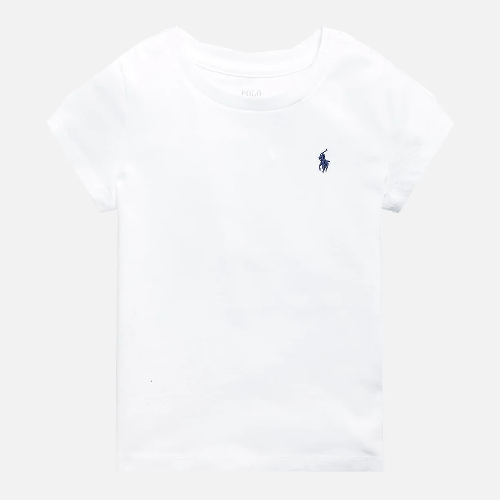 Polo Ralph Lauren Girls' Small Logo T-Shirt - White/C Image 1