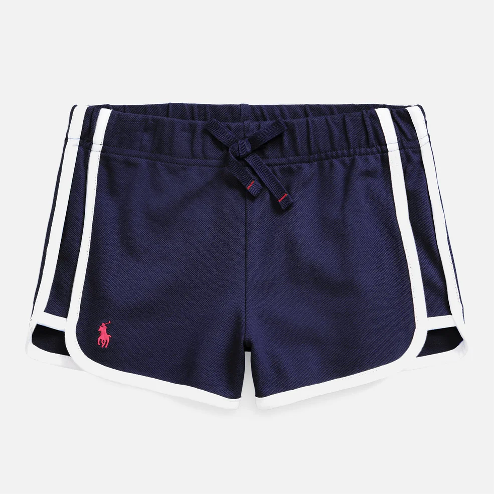 Polo Ralph Lauren Girls' Side Stripe Shorts - Navy Image 1