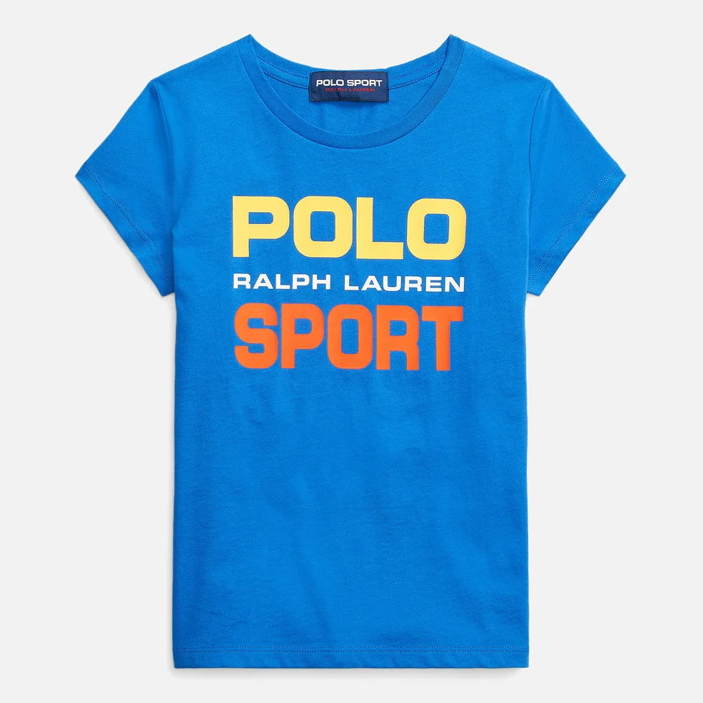Polo Ralph Lauren Girls' Graphic Logo T-Shirt - Blue Image 1