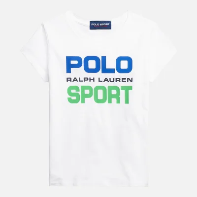 Polo Ralph Lauren Girls' Graphic Logo T-Shirt - White