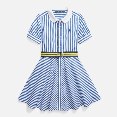 Polo Ralph Lauren Girls' Oxford Shirt-Dress - Blue