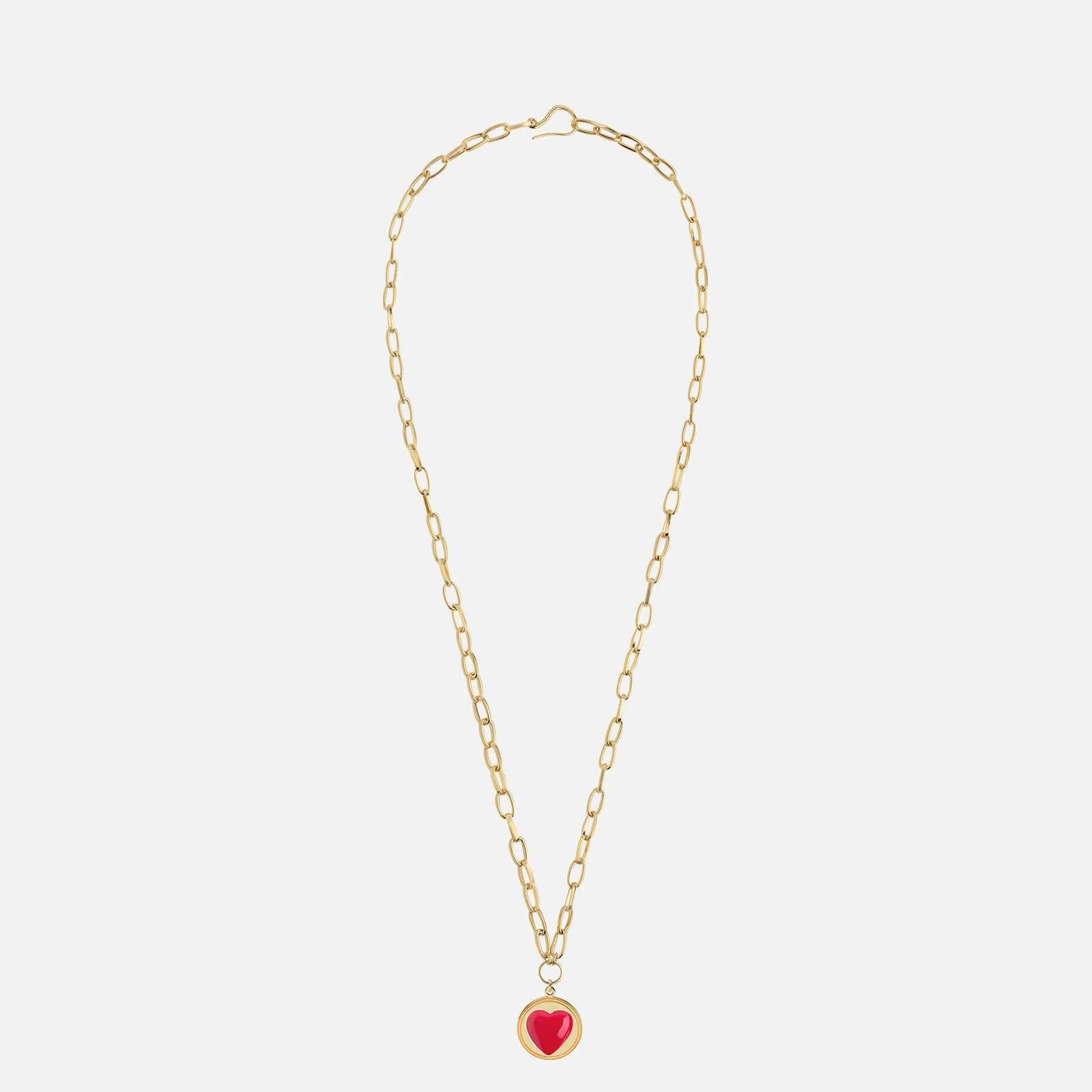 Wilhelmina Garcia Women's Heart Necklace - Gold Image 1