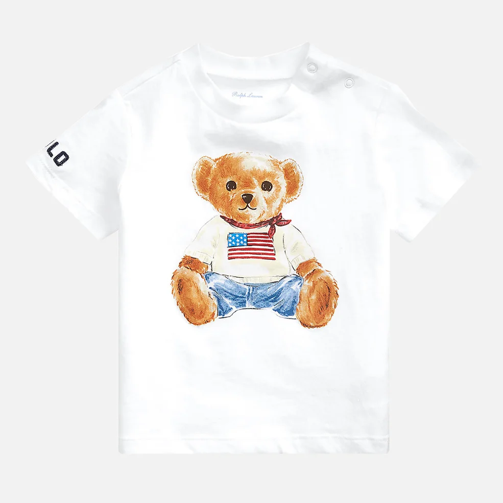 Polo Ralph Lauren Boys' Bear T-Shirt - White Image 1