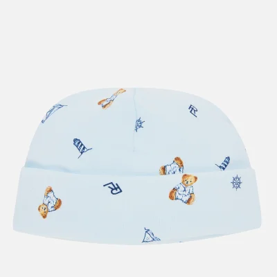 Polo Ralph Lauren Boys' Printed Bear Beanie Hat - Blue Multi