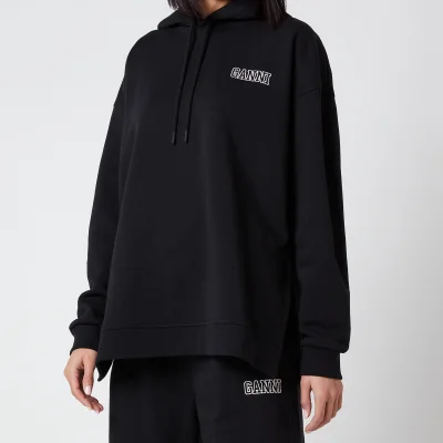 Ganni Women's Software Isoli Hooded Sweatshirt - Black