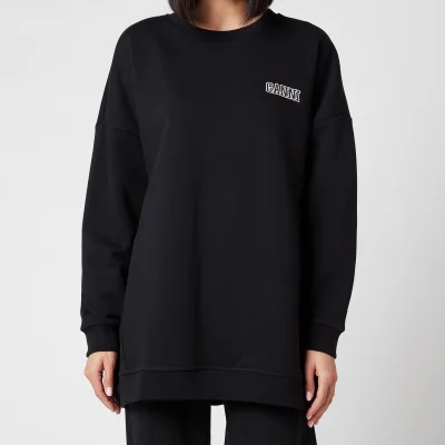 Ganni Women's Software Isoli Oversized Sweatshirt - Black