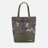 A.P.C. Men's Camden Shopping Bag - Military Khaki - Image 1