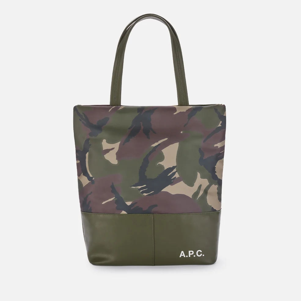 A.P.C. Men's Camden Shopping Bag - Military Khaki Image 1