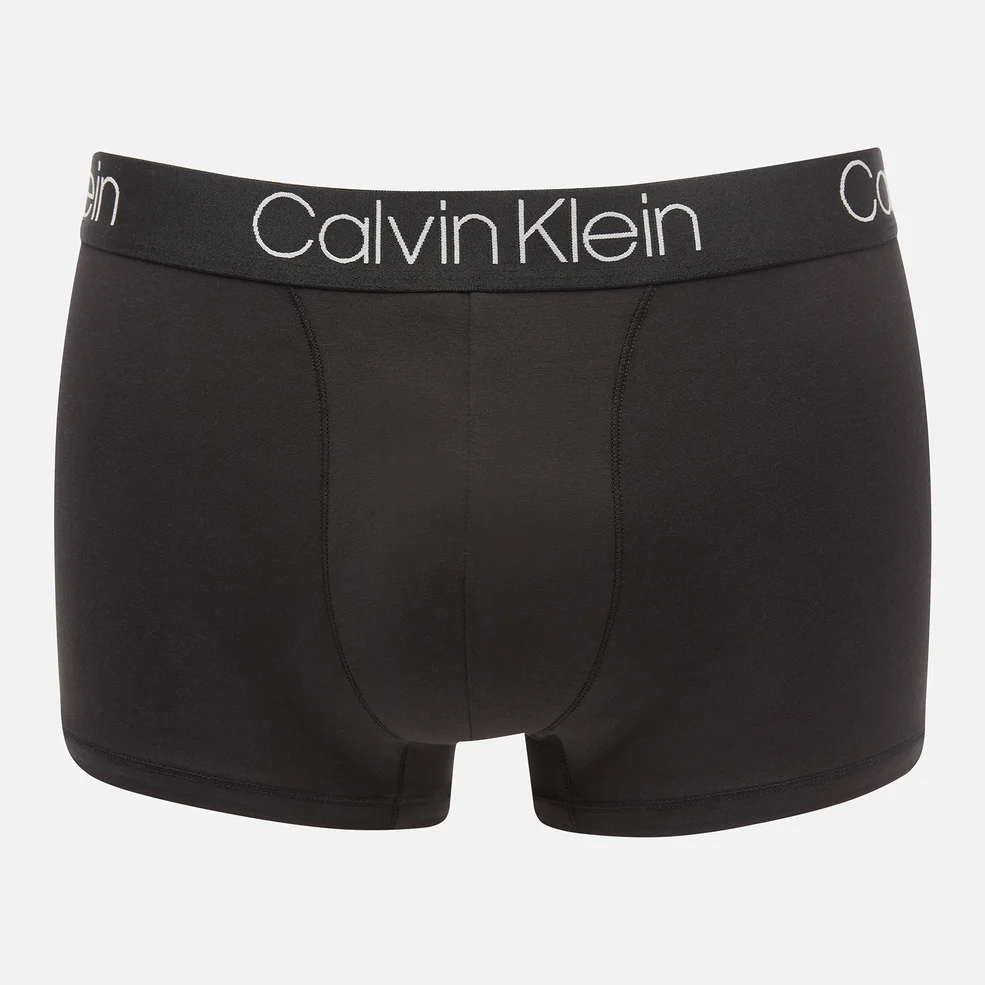 Calvin Klein Men's Luxe Cotton Trunk Boxer Shorts - Black Image 1