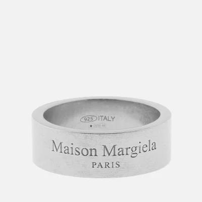Maison Margiela Men's Palladio Semi Polished Ring - Silver