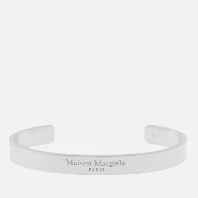 Maison Margiela Men's Palladio Semi Polished Bracelet - Silver
