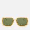 Gucci Men's Metal Frame Sunglasses - Shiny Yellow Gold/Transparent Amber - Image 1