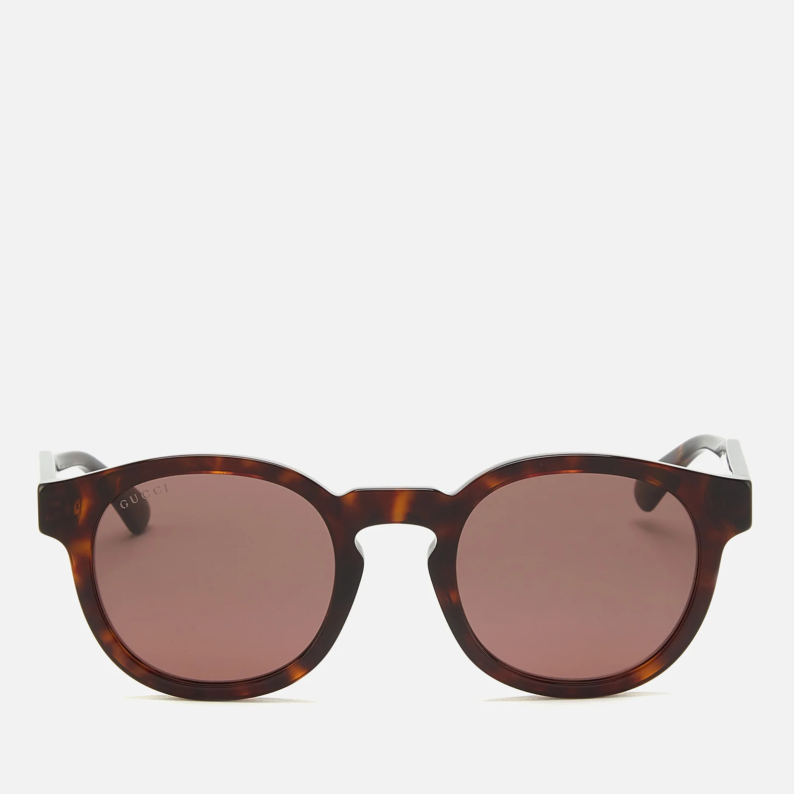 Gucci Men's Acetate Frame Sunglasses - Shiny Dark Havana Image 1
