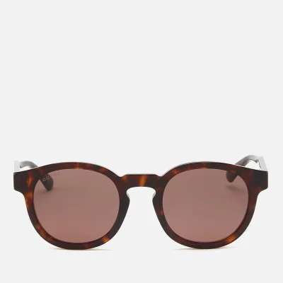 Gucci Men's Acetate Frame Sunglasses - Shiny Dark Havana