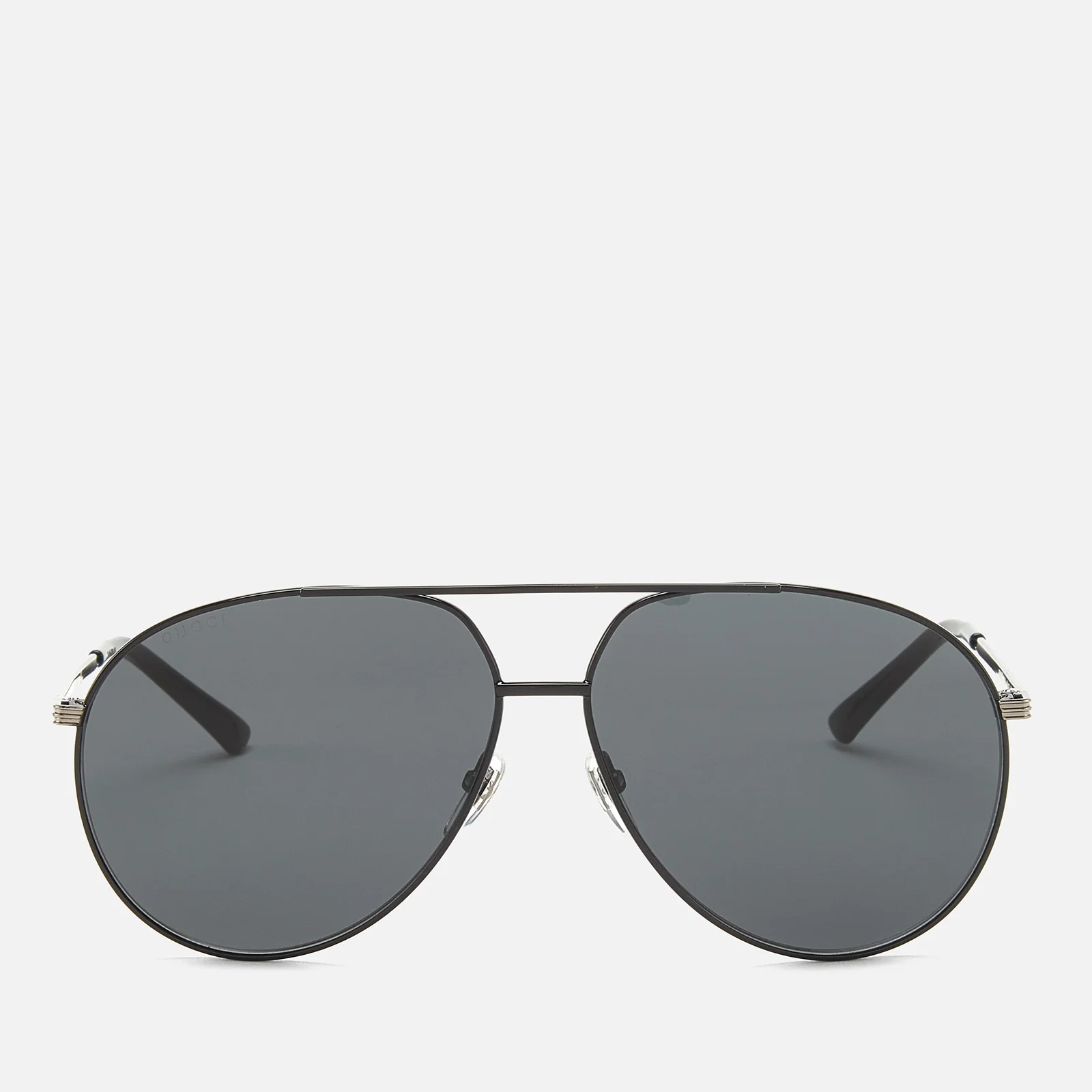 Gucci Men's Metal Frame Sunglasses - Shiny Black Image 1