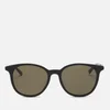 Gucci Men's Acetate Frame Sunglasses - Shiny Solid Black - Image 1