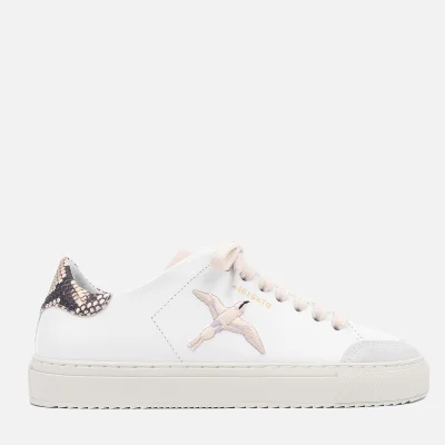 Axel Arigato Women's Clean 90 Triple Bird Leather Cupsole Trainers - White/Snake