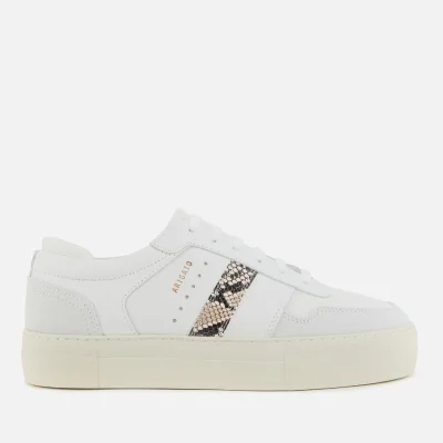 Axel Arigato Women's Detailed Leather Platform Trainers - White/Snake