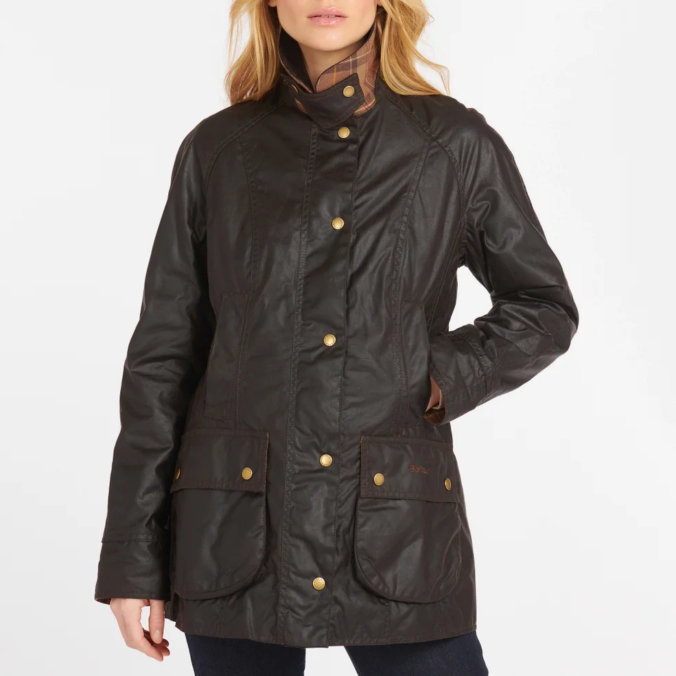 Barbour Women's Beadnell Wax Jacket - Rustic Image 1