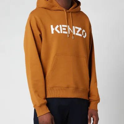 KENZO Men's Logo Classic Hooded Sweatshirt - Dark Beige