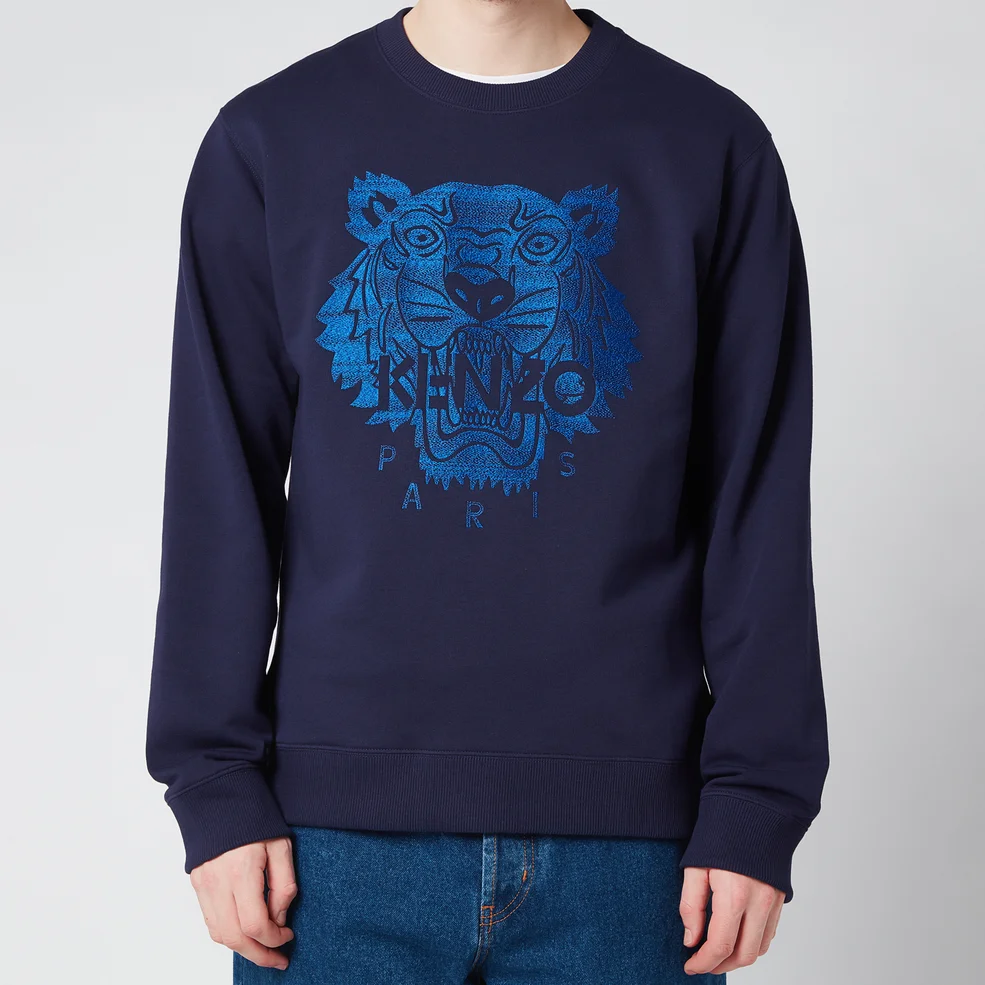 KENZO Men's Light Tiger Classic Sweatshirt - Navy Blue Image 1
