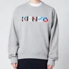 KENZO Men's Multicolour Logo Classic Sweatshirt - Pearl Grey - Image 1