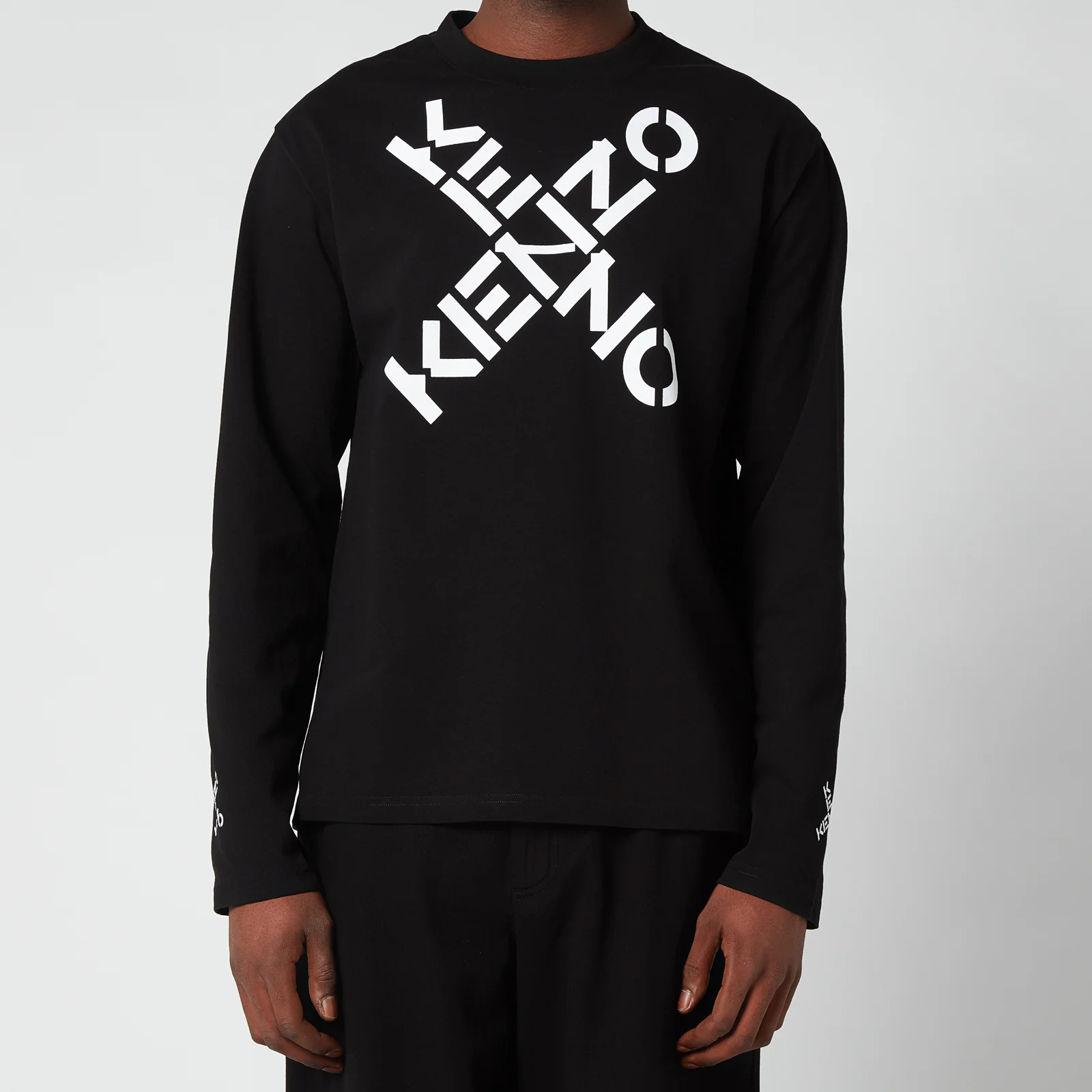KENZO Men's Sport Long Sleeve T-Shirt - Black Image 1