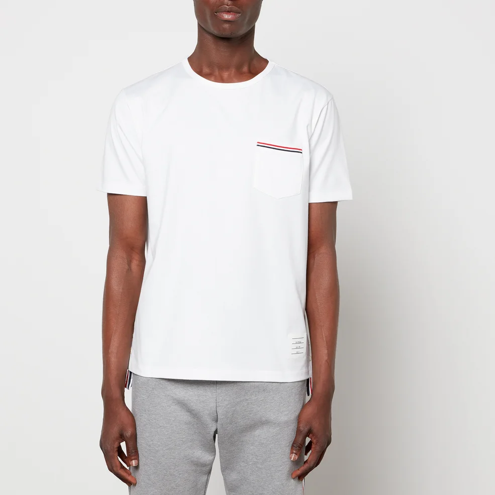 Thom Browne Men's Pocket T-Shirt - White Image 1