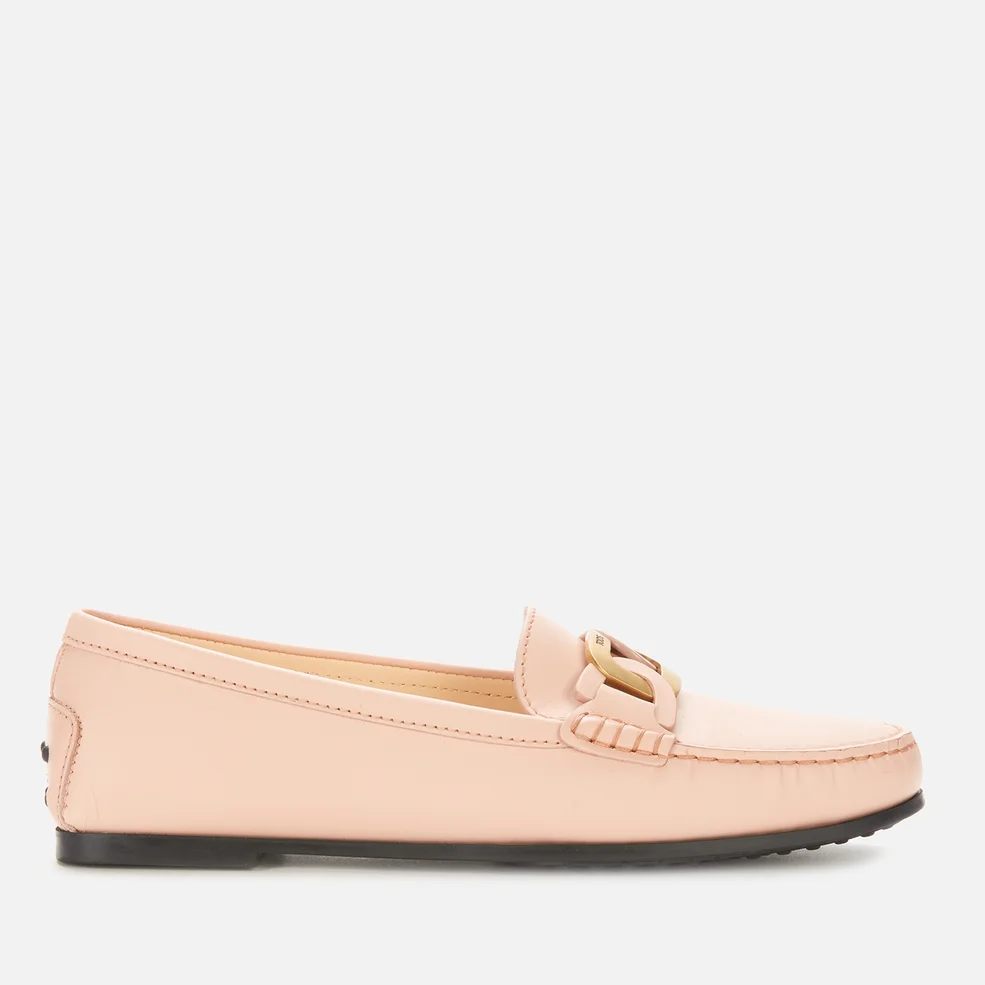 Tod's Women's City Gommino Leather Mocassins - Pink Image 1