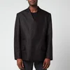 Maison Margiela Men's Cotton Linen Twill Collarless Jacket - Black - Image 1