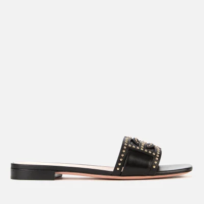 Bally Women's Peoni Leather Flat Sandals - Black