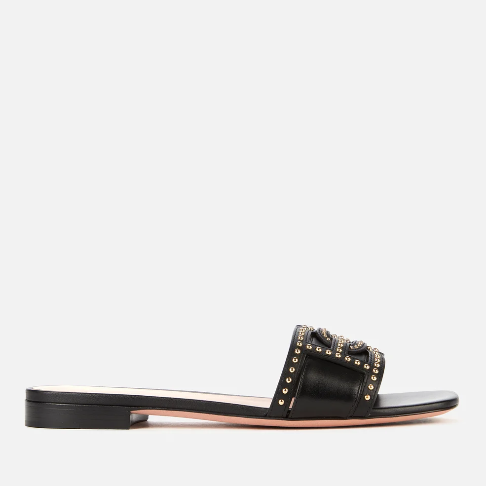 Bally Women's Peoni Leather Flat Sandals - Black Image 1