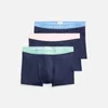 Polo Ralph Lauren Men's Classic 3-Pack Trunks - Navy Blue/Navy Pink/Navy Green - Image 1