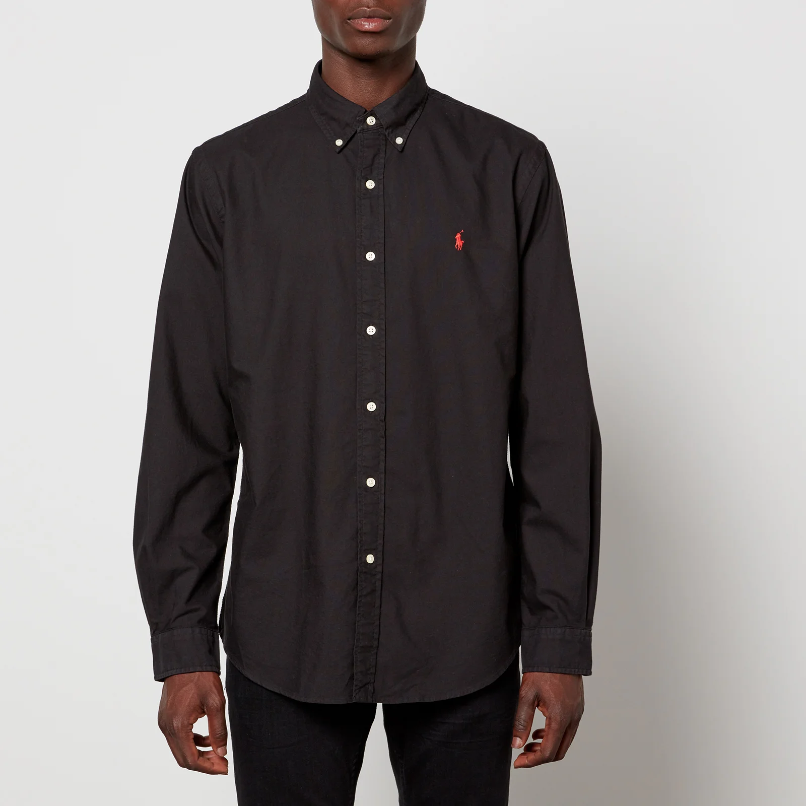 Polo Ralph Lauren Men's Custom Fit Oxford Shirt - Polo Black Image 1