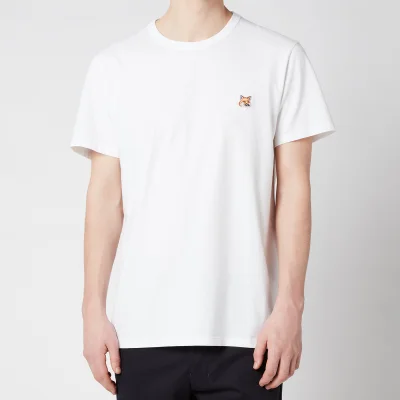 Maison Kitsuné Men's Fox Head Patch Classic T-Shirt - White