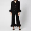 Sleeper Women's Party Pyjama Set with Double Feathers - Black - Image 1