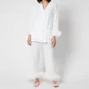Sleeper Feather-Trimmed Crepe de Chine Pyjama Set - Image 1