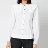 Ganni Women's Cotton Poplin Shirt - Bright White - Image 1