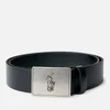 Polo Ralph Lauren Men's 36mm Plaque Vachetta Belt - Black - S/W32 - Image 1