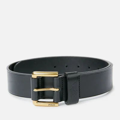 Polo Ralph Lauren Men's Leather Polo Dress Belt - Black