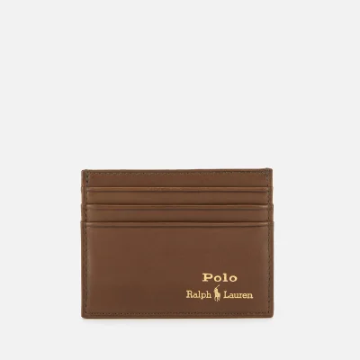 Polo Ralph Lauren Men's Smooth Leather Cardholder - Olive