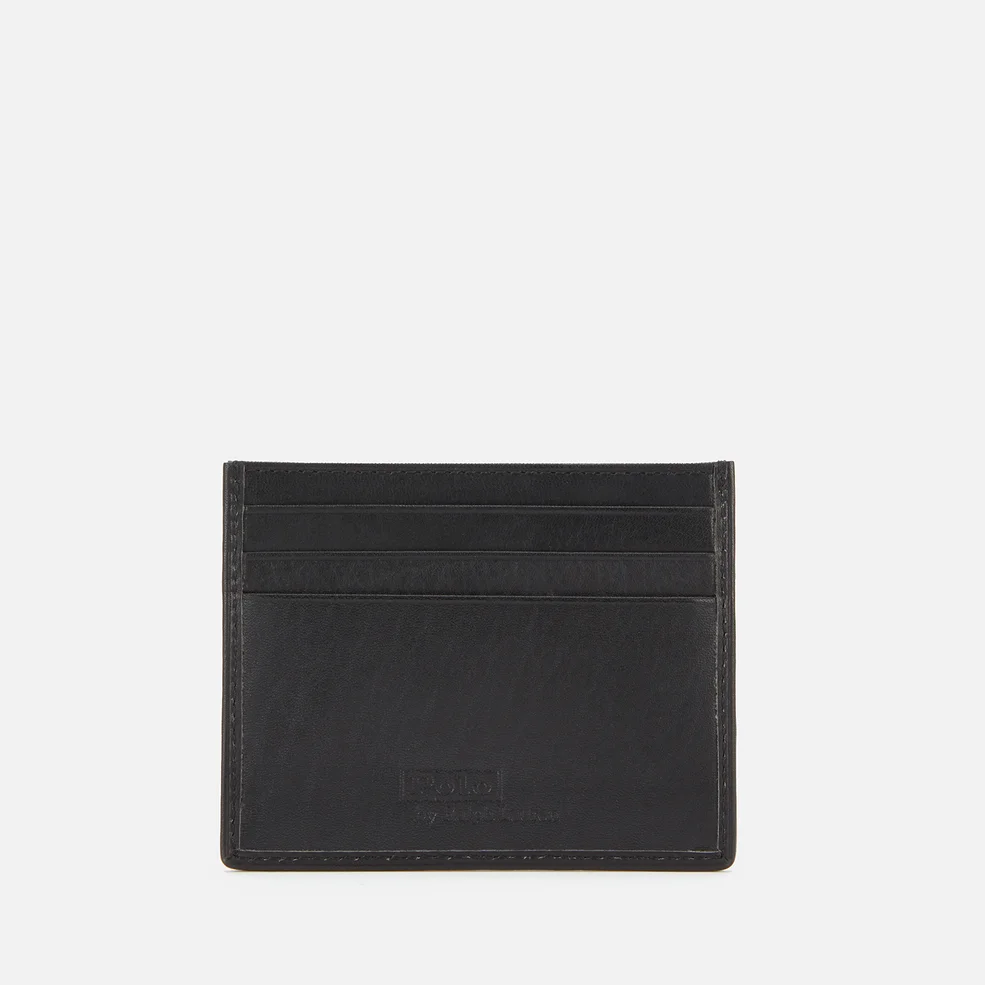 Polo Ralph Lauren Men's Smooth Leather Multi Cardholder - Black Image 1