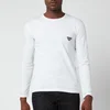 Emporio Armani Men's Shiny Logoband Longsleeve T-Shirt - White - Image 1